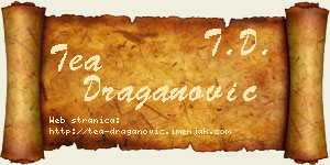 Tea Draganović vizit kartica